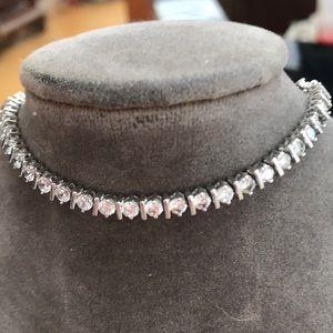 Sterling Silver Cubic Tennis Bracelet 925